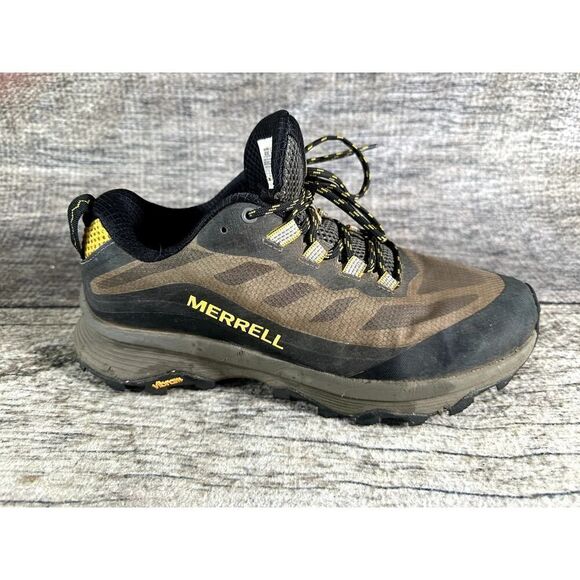Merrell Mens Moab Speed J067087 Brown Black Hiking Trail Shoes Sneakers Size 8 - Picture 5 of 10